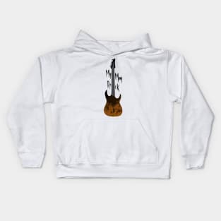 My mom rock, guitar Kids Hoodie